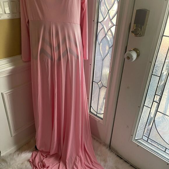 Pink Barbie Elegant Maternity/plus SZ light weight low stretch Size 2XL - Picture 7 of 16